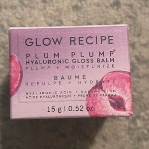 NIB Glow Recipe Plum Plump Hyaluronic Acid Lip Gloss Balm